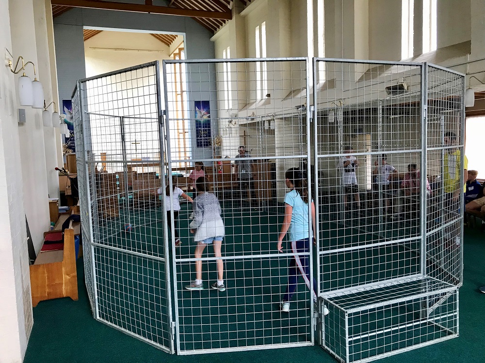 cage football at st mags