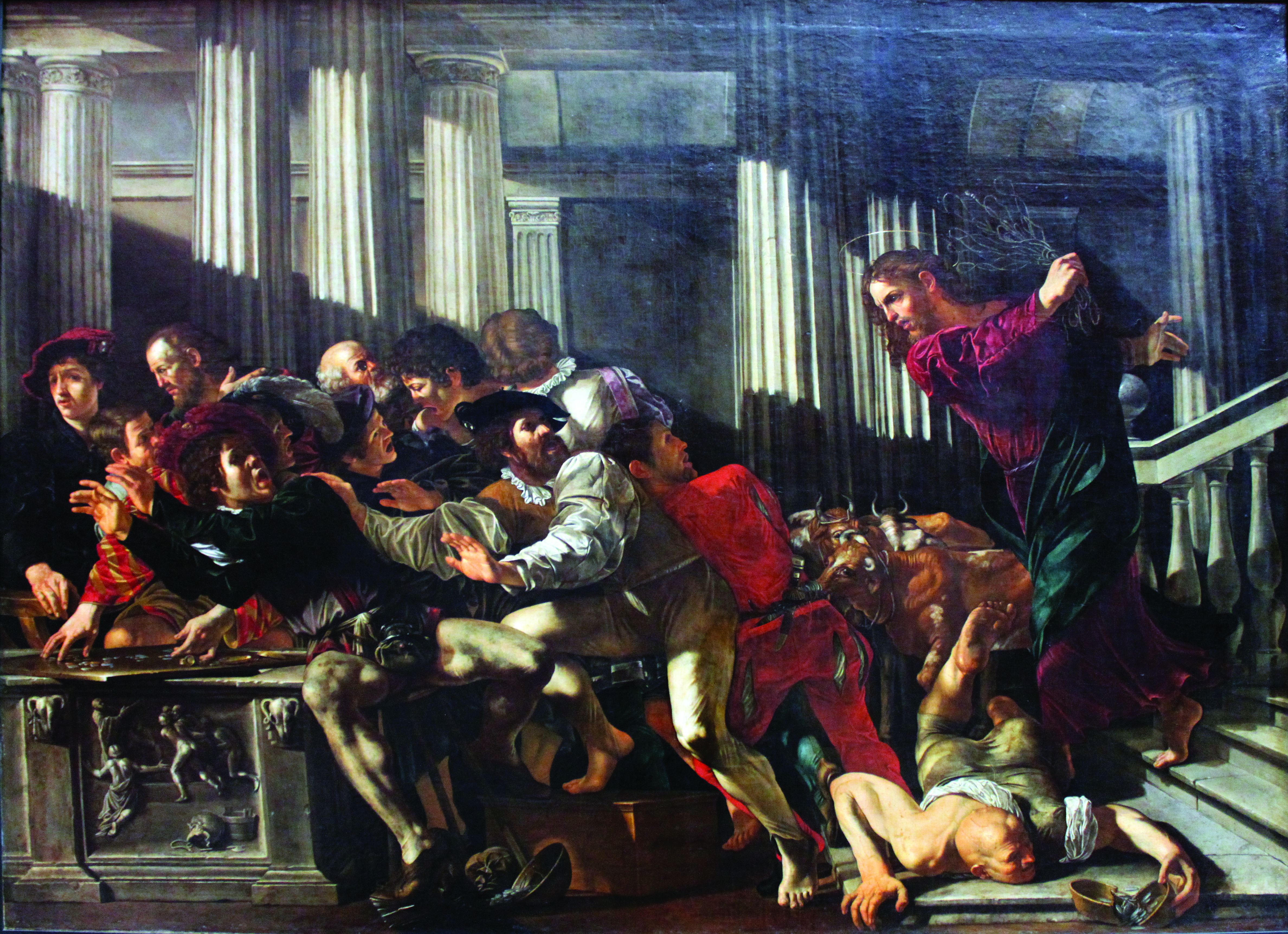 Christ driving the money-changers from the Temple