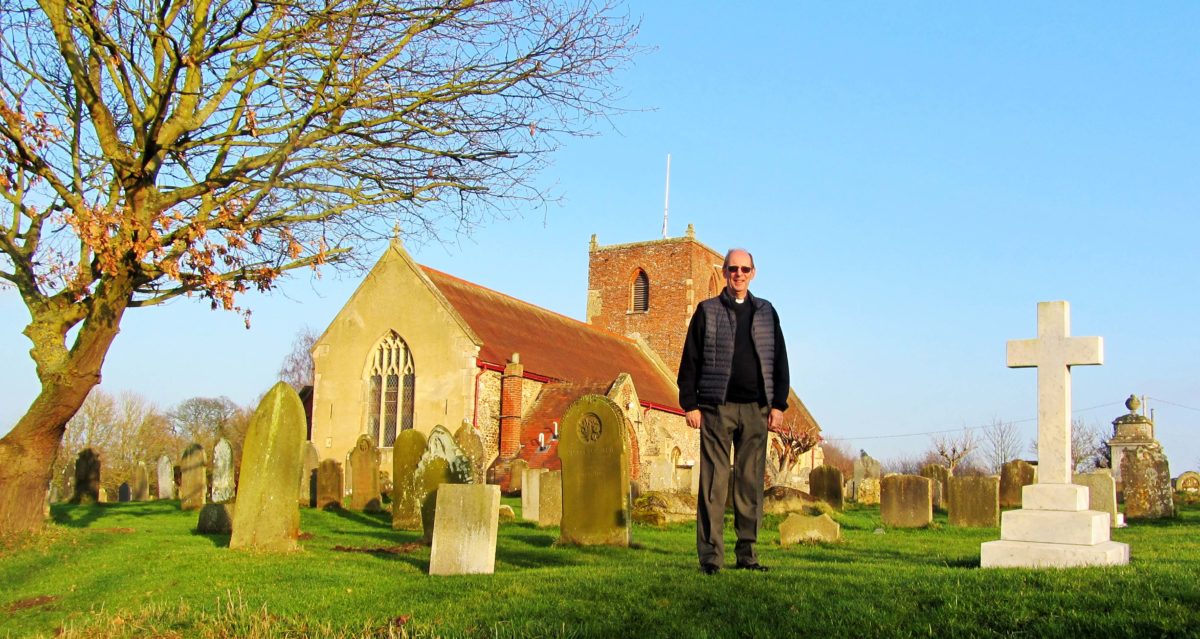 David outside St Michael's today