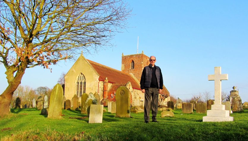 David outside St Michael's today