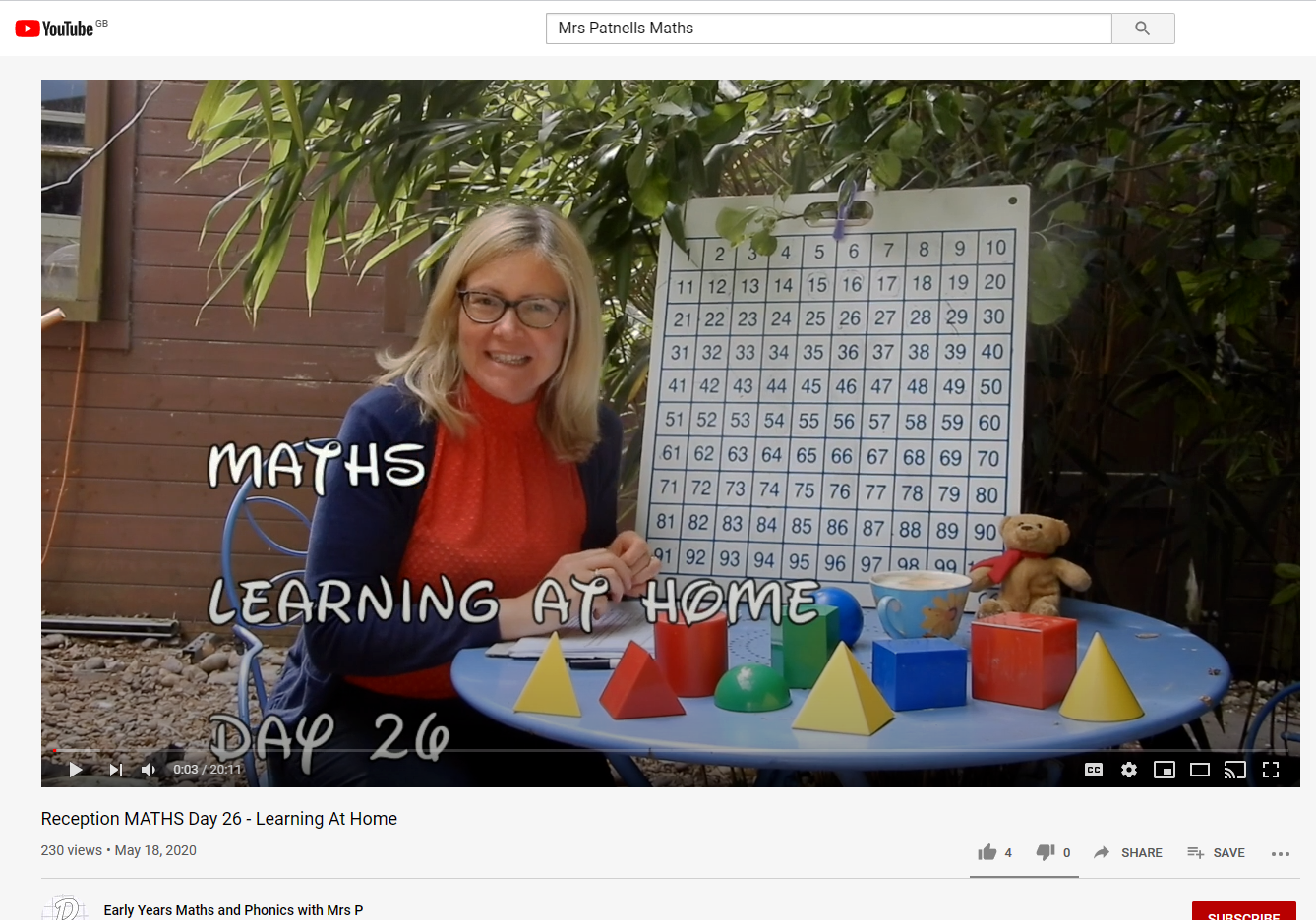 Mrs Patnells Maths YouTube