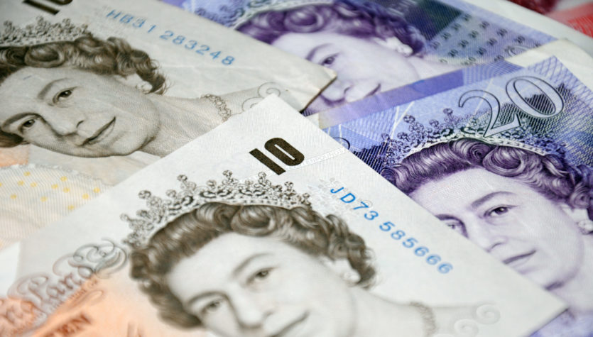 British pound bank notes