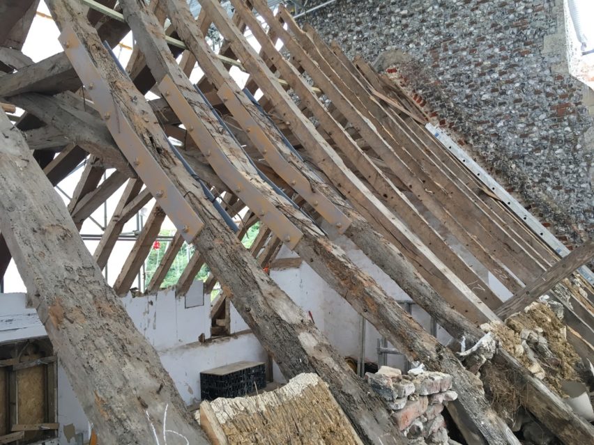 All Saints Beighton rafters