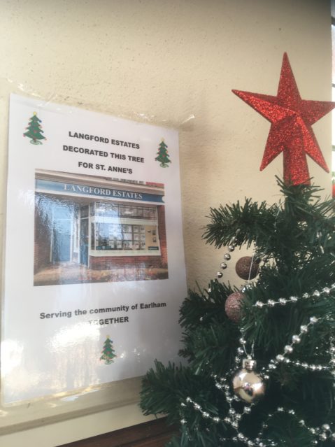 Earlham Christmas tree Langford