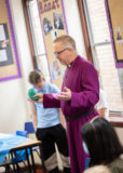 Rt Revd Alan Winton, Bishop of Thetford blesses the new Hub