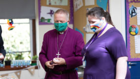 Bishop Alan with Headteacher, Miss Hannah Holgate