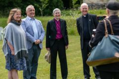 The new Bishop of Lynn mingles with guests in the Bishop's Garden (c) Diocese of Norwich