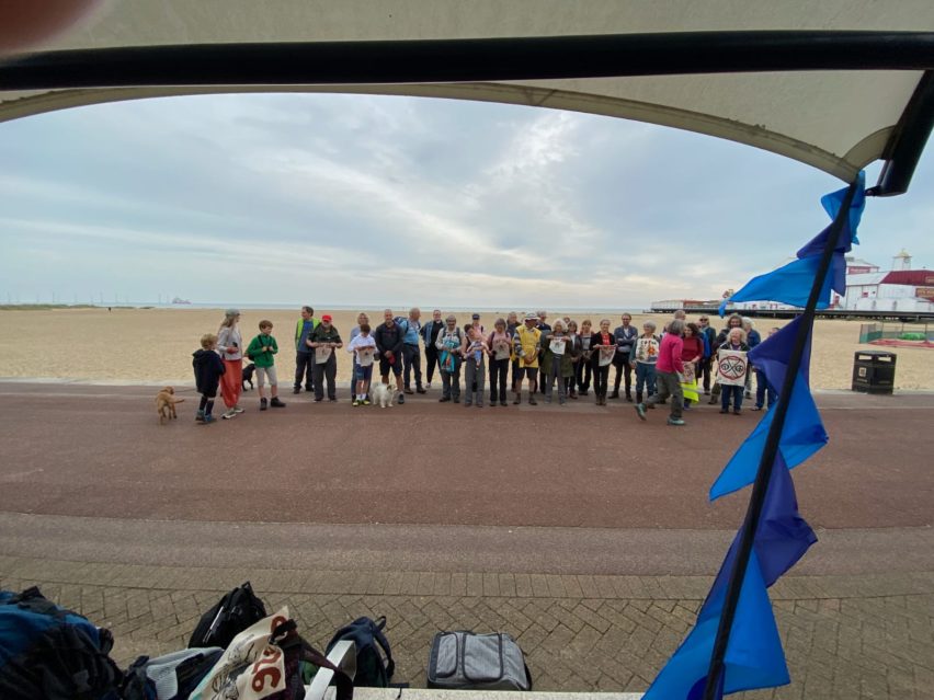 The pilgrims start their journey at Great Yarmouth