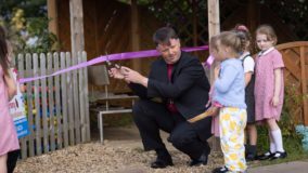 Bishop Graham opening the Little Birds Nursery Middleton - DNEAT