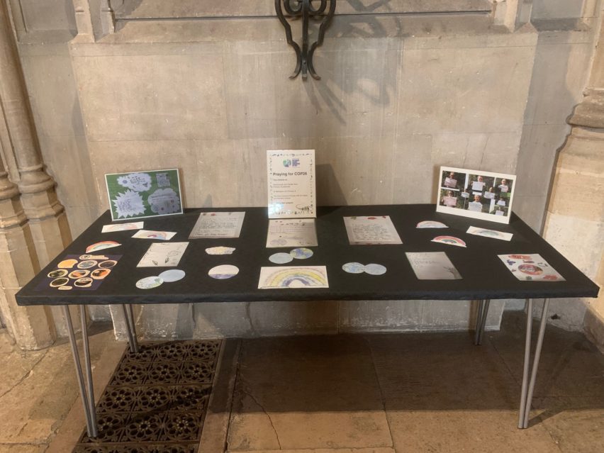 COP26 school reflections on display at Norwich Cathedral