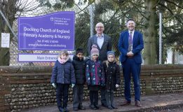 Docking cofE Primary joins DNEAT Gavin King Executive Headteacher with Oliver Burwood CEO of DNEAT Credit DNEAT