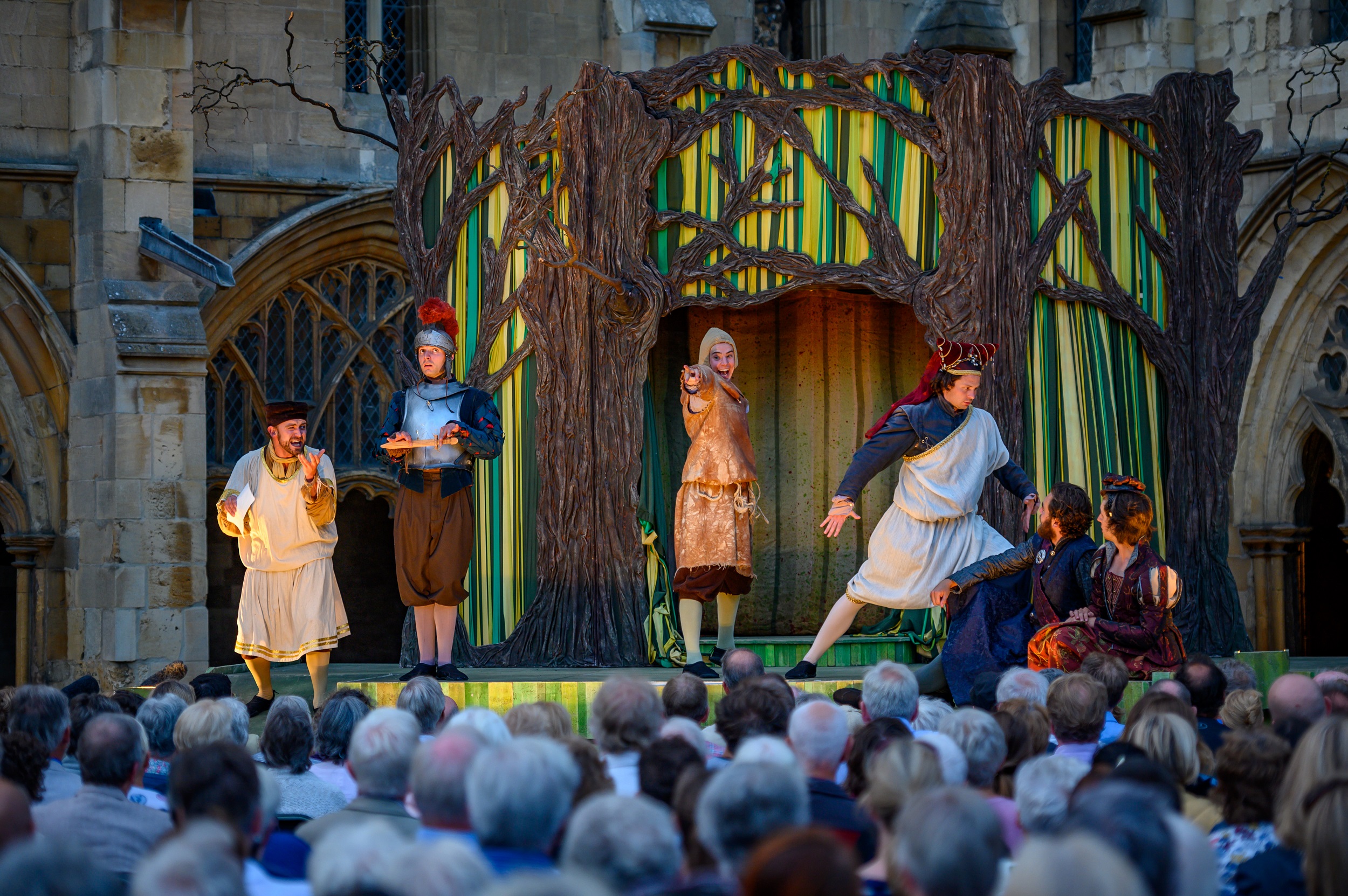 Shakespeare Festival at Norwich Cathedral. 'A Midsummer Night's Dream' presented by The Lord Chamberlain's Men. Photograph: Norwich Cathedral / Bill Smith