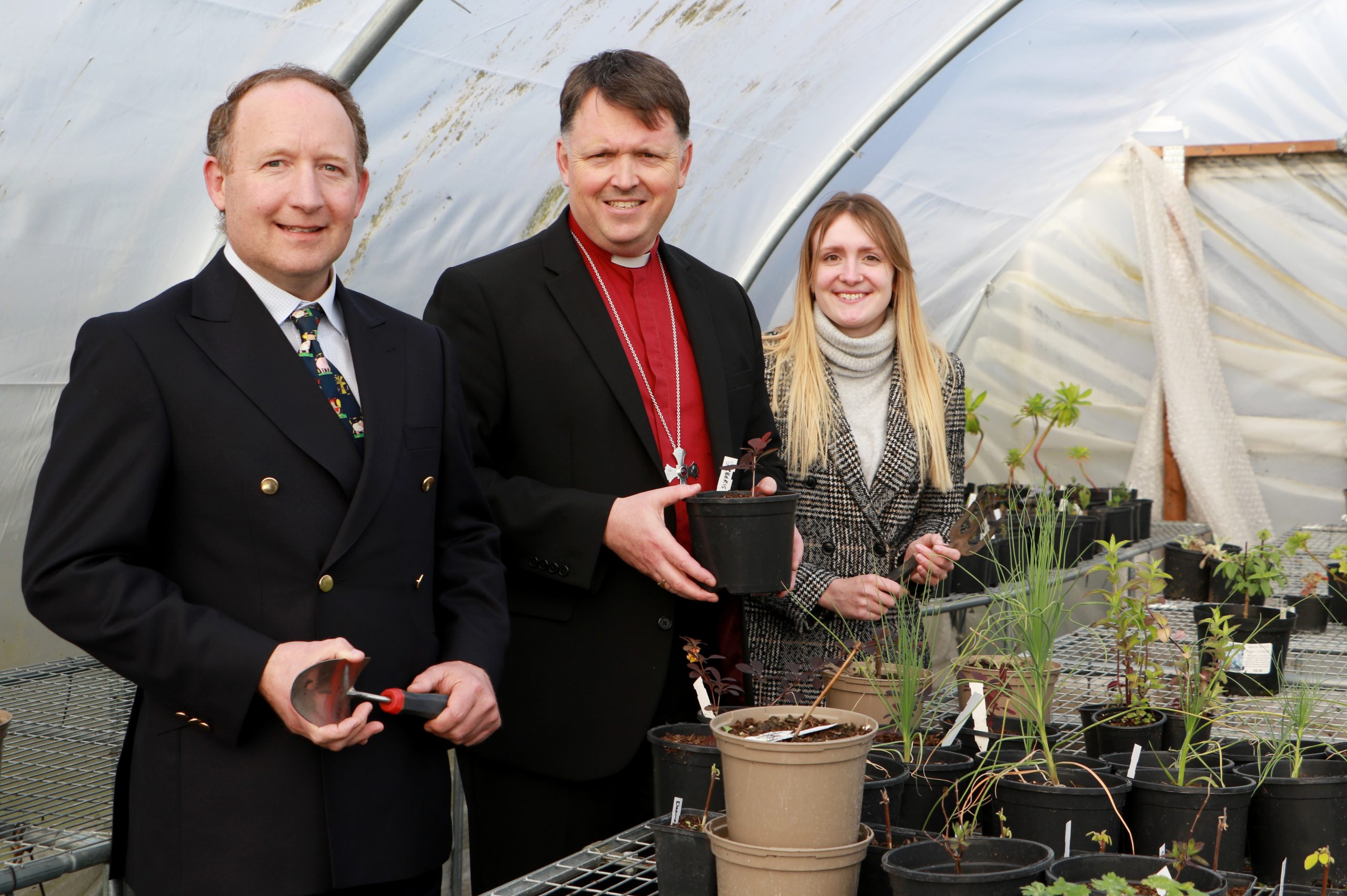 Mark Nicholas, Bishop Graham and Shannon Woodhouse