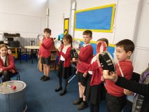 Samba Lessons 4 at Cawston CofE Primary Academy - Credit DNEAT