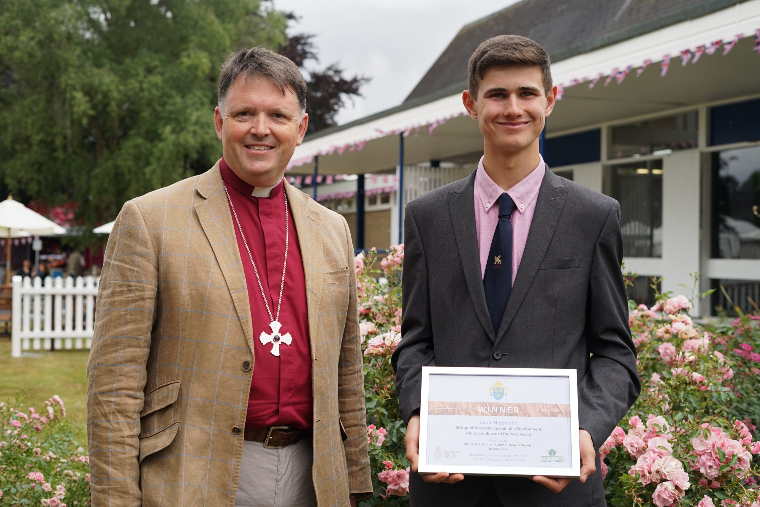 Bishop of Norwich presents Sustainable Environment Employee Award 2022