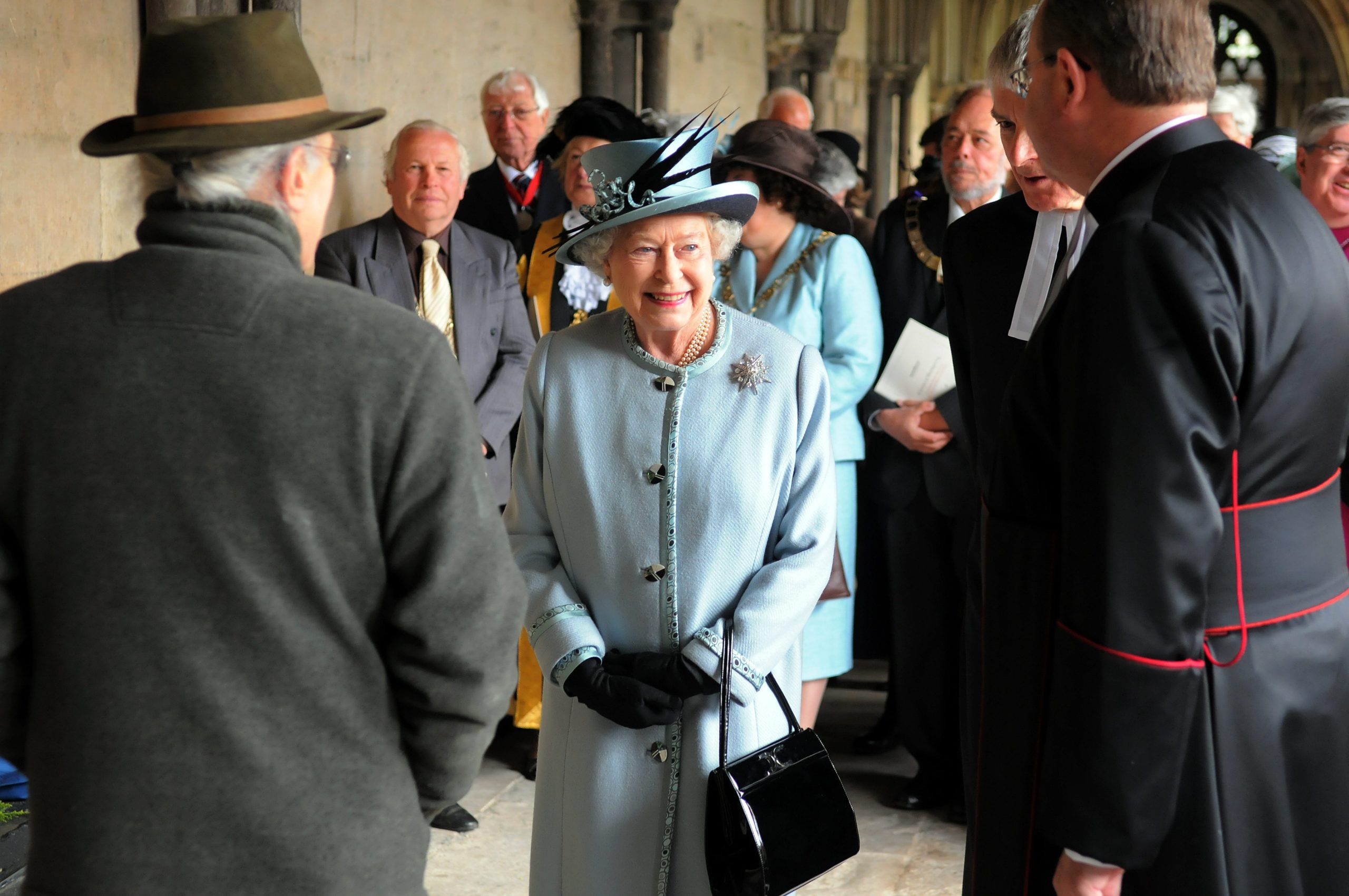 The Queen, accompanied by the Duke of Edinburgh visiting Norwich Cathedral for a special service celebrating the opening of the new Hostry and Refectory buildings.4th May 2010Picture: James BassCopy: Tara GreavesFor: EDP/EN NewsEastern Daily Press © 2010 (01603) 772434