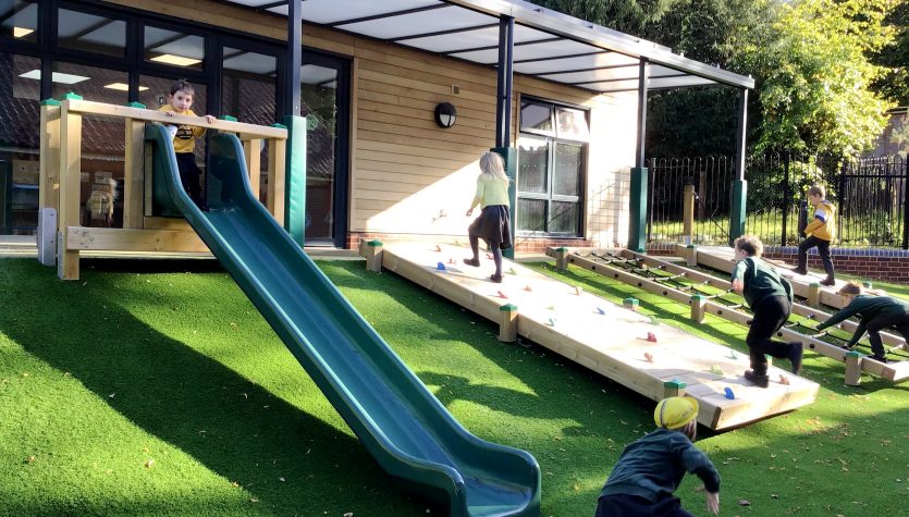 A space for early learning warmed by the sun