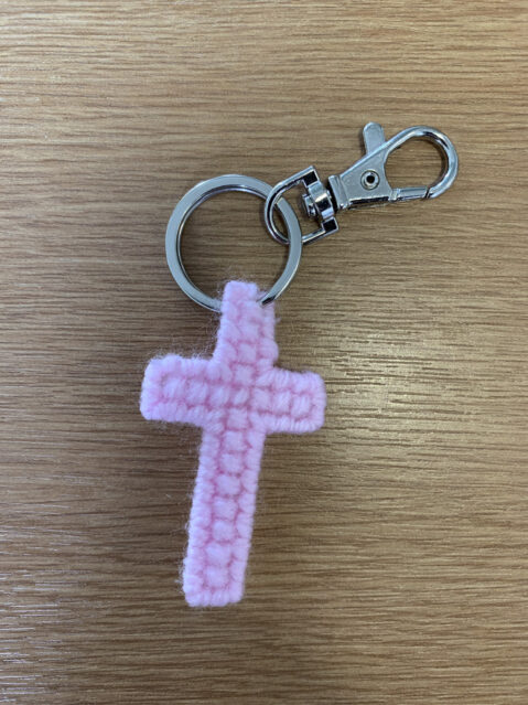 Crochet cross from Lyn in Cawston for Lent Appeal