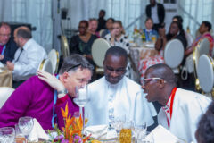 Bishop Graham chatting with delegates at ACC18.