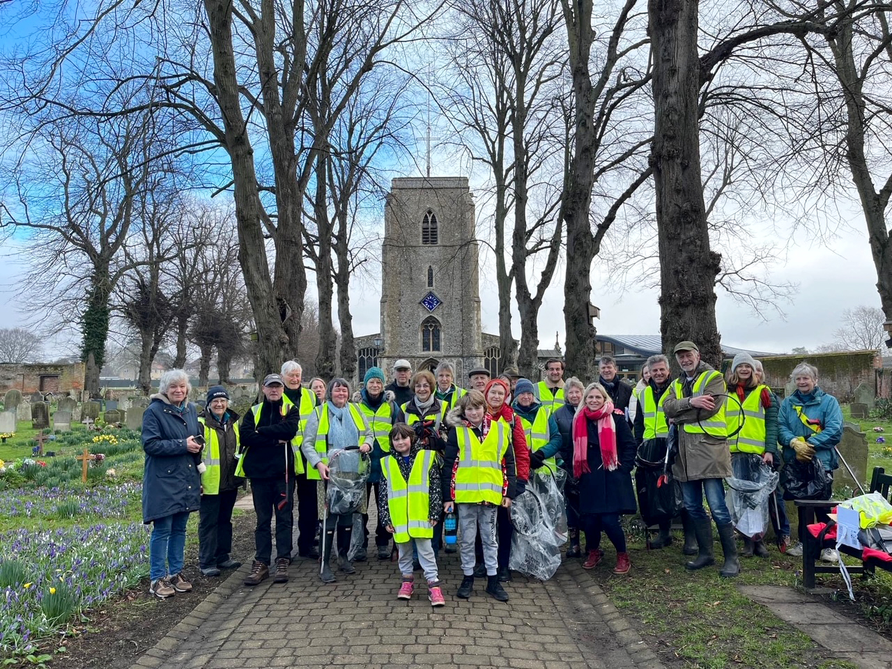Holt Church & town litter pick Feb 2023