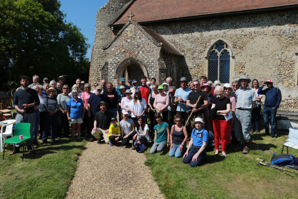 The Pilgrims launch - lunch break at Hardwick