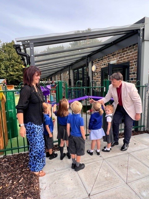 Bishop Graham at the Orchard Nursery