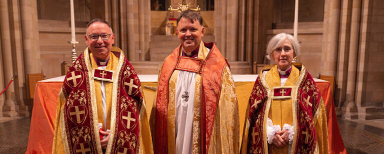 From left to right: Bishops Ian, Graham and Jane