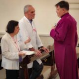Bishop Graham and medical staff