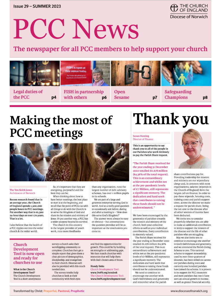 PCC News Summer 2023 front page