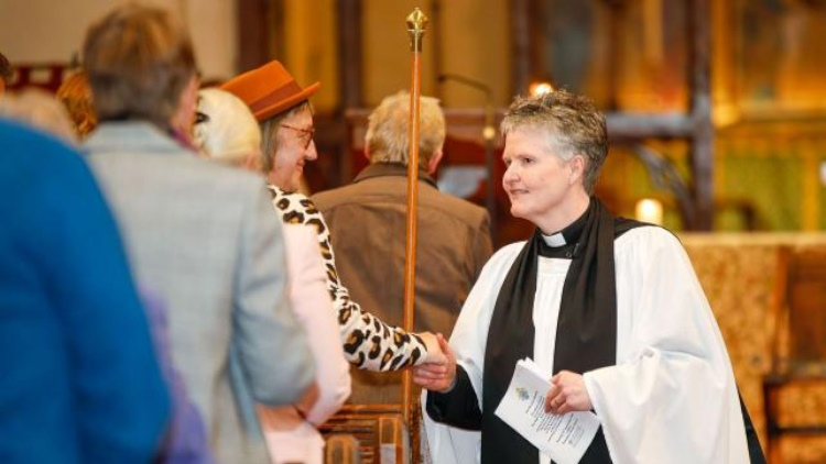 The Revd Tracy Jessop at Fakenham Church