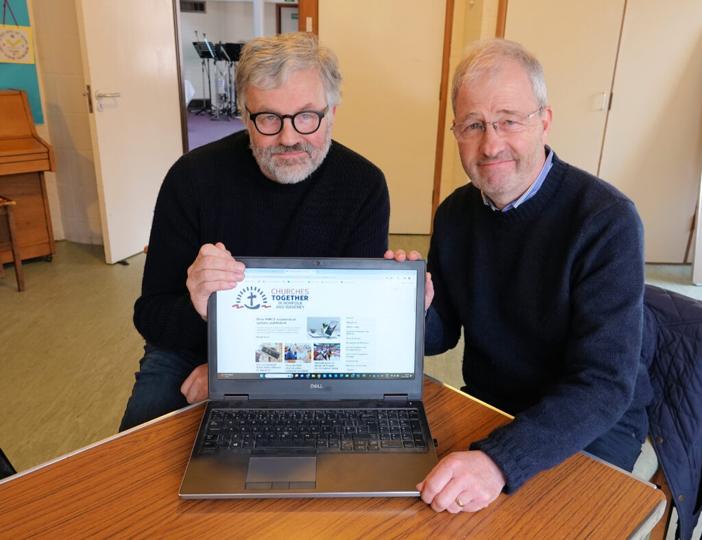 Pictured are Keith Morris (right) and Ian Watson with the new NWCT website.