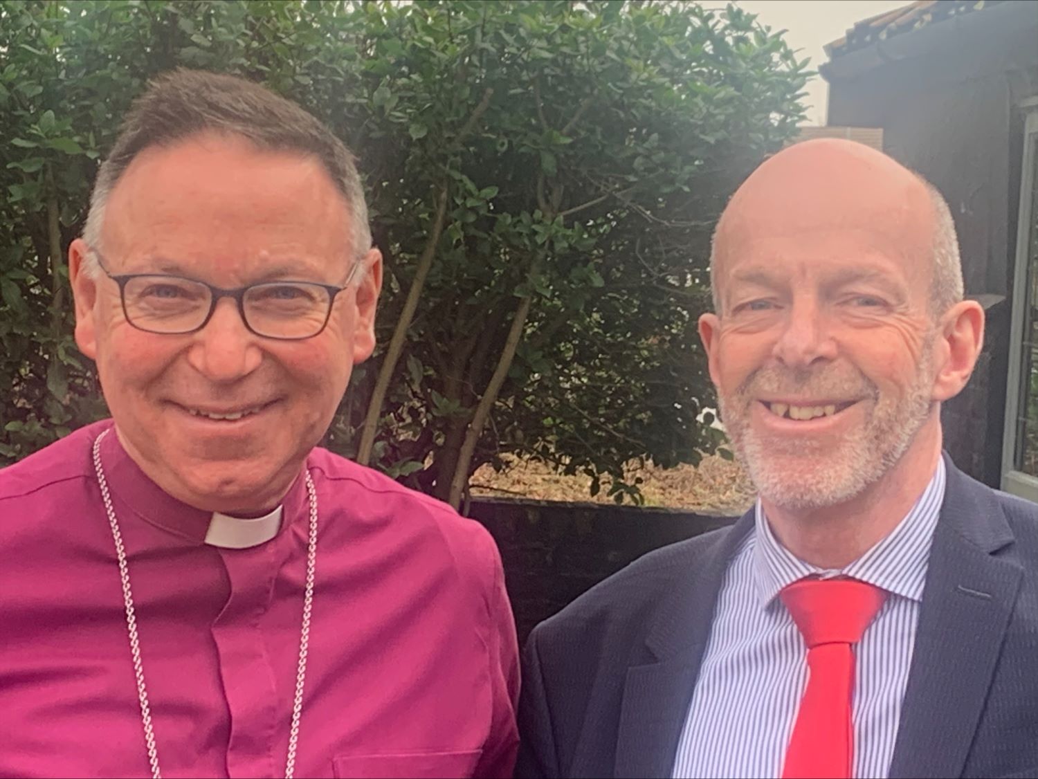 Bishop Ian and Paul Dunning