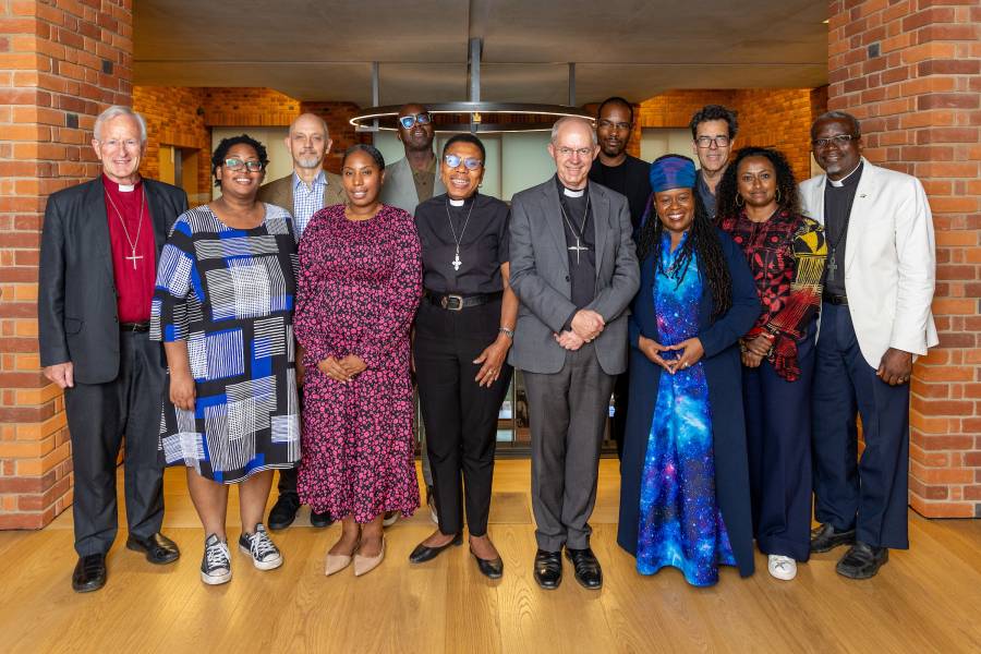 The Archbishop of Canterbury with the Oversight Group, responsible for the fund for Healing, Repair and Justice.