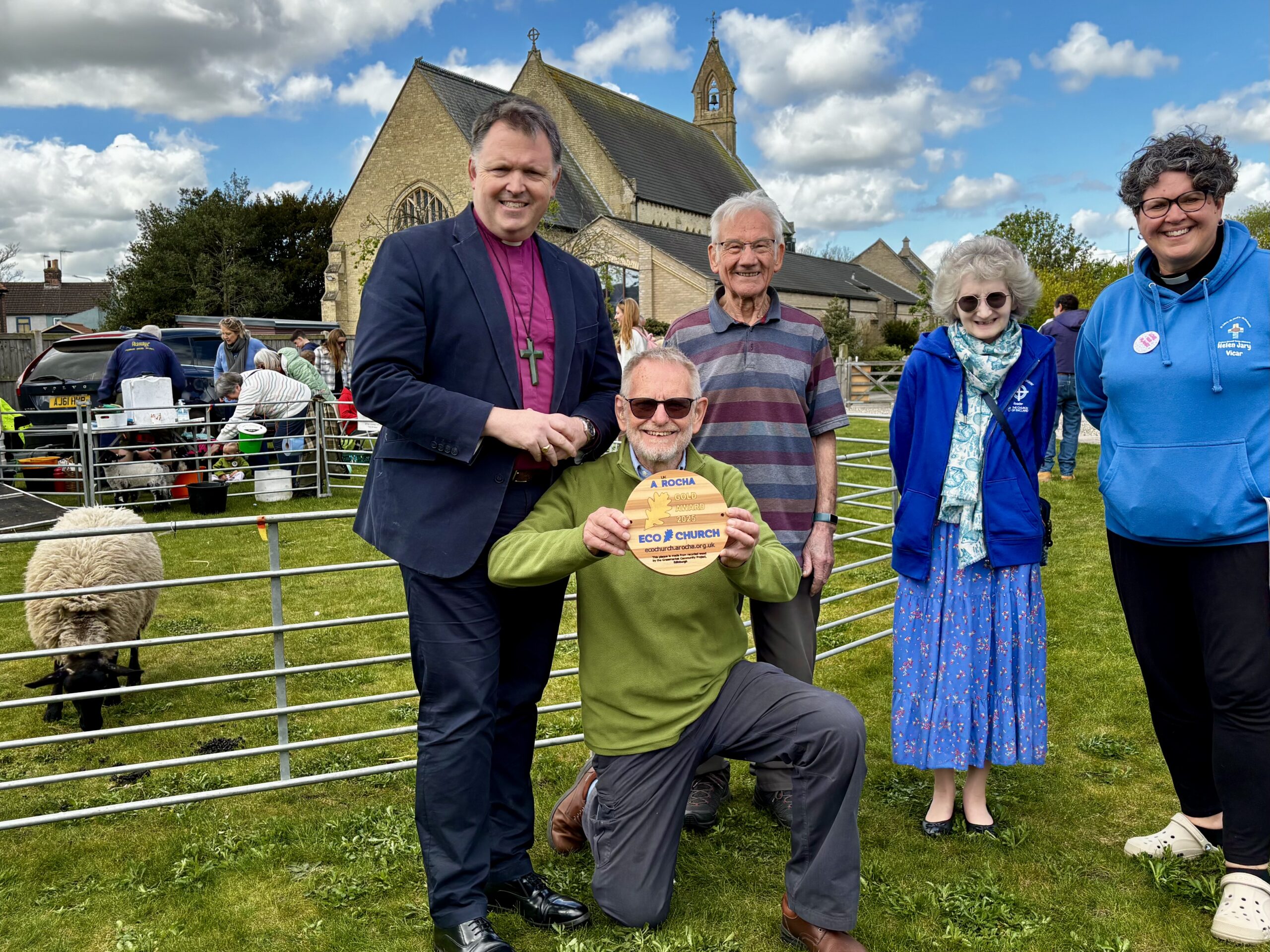 Oulton Broad's Green Team with their Gold Award